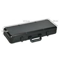 SPORTNOW Maletín de Póker Set Completo, con 500 fichas 5 dados 2 Barajas de Cartas 3 botones(m-3)