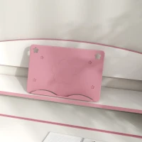 ZONEKIZ Ensemble Bureau pour Enfants avec Chaise Réglable en Hauteur et Plan Inclinable, Âge 6-12 Ans, Rose(m-4)