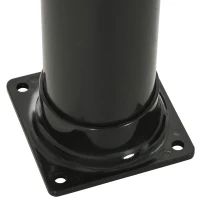 Outsunny Douche Solaire de 20L avec Robinet Inférieur et Température Réglable, en Alliage de Zinc, 15,5x15,5x222 cm, Noir(m-3)