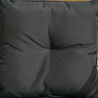 Outsunny Set de Bistrot de 3 Piezas Resistente a la Intemperie 1 Mesa Auxiliar 2 Sillas 62x65x78 cm Arena y Gris Oscuro(m-4)