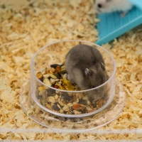 PawHut Käfig für Hamster Ratte Nager 3 Ebenen mit Tunnel, Trinkflasche, Rad, Häuschen, Leitern Maße 59B x 36T x 47H cm(m-4)