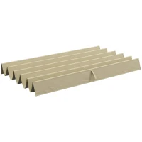 Outsunny Telo per Tetto per Pergola, tTenda Retrattile, 3 x 3 m, Beige(m-5)