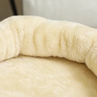 PawHut Arbre à Chat Hauteur 66 cm Tour à Chat avec Lit Grotte Plateforme Balle Suspendue et Poteau en Jute Beige(m-4)