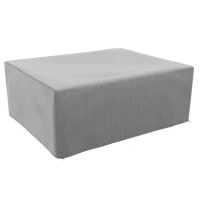 Outsunny Copertura per salotto da giaridno esterna copertura esterna anti-UV in polietilene 235 x 190 x 90 cm grigio(m-1)