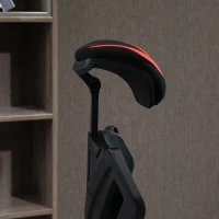 Vinsetto Silla de Oficina Silla de Escritorio Ergonómica Gran Comodidad con Reposapiés Soporte Lumbar Altura Ajustable 65x65x129 cm(m-5)