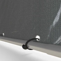 Outsunny Geräteschuppen und Garage für Fahrräder und Motorräder mit UV-beständiger Abdeckung, 1.6x2m, Hellgrau(m-4)
