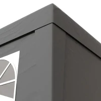 Outsunny Gazebo Barnum da Giardino Pop-Up Pieghevole Regolabile in Altezza, Protezione UV 30+, 3 Pareti Laterali, Grigio(m-4)