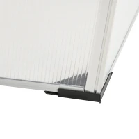 Outsunny Raised Beds for Garden with Mini Greenhouse, Galvanised Outdoor Planters and Cold Grame, for Herbs and Vegetables(m-9)