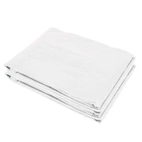 Outsunny Lona de repuesto invernadero tunel 12 m² 4x3x2 m PE anti-UV impermeable 8 ventanas + puerta enrollable con Cremallera Blanco(m-7)