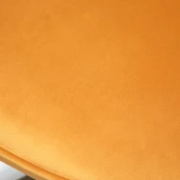 Vinsetto Silla de oficina terciopelo silla de oficina con masaje cojín lumbar integrado altura ajustable giratoria 360° Amarillo(m-5)