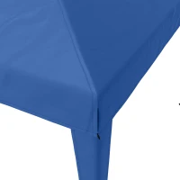 Outsunny Carpa Plegable Tienda de Jardín Pabellón de Fiesta Fácil de Plegar, Resistente a la Intemperie, 5,9x2,95x2 m, Azul(m-5)