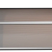 Outsunny Marquise de Terrasse pour Fenêtres et Portes, en Polycarbonate et Aluminium, 303x100x26cm - Marron(m-3)