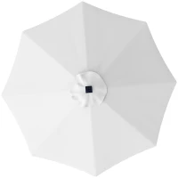 Outsunny Ersatzbezug für 3 m Sonnenschirm mit 8 Streben, UV 50+ Polyester, Creme(m-5)