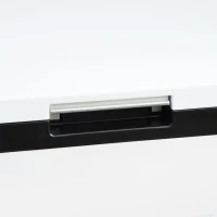 Outsunny Réfrigérateur Portable Électrique 25L 12/24V jusqu'à -20℃ Réfrigérateur et Congélateur à Compresseur pour Voiture avec Lumière LED et Poignées Repliables Faible Consommation Énergétique pour Maison Camping 58,5x33,5x35,2 cm Blanc(m-3)