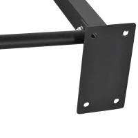 HOMCOM Klimmzugstange Fitnessstange aus Stahl maximale Belastung 120 kg Wandmontage 94 x 51 x 18 cm schwarz(m-5)