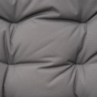 Outsunny Silla de camping silla de pesca plegable y portátil, respaldo alto, cojín acolchado y desmontable 65x65x94 cm, Gris(m-4)