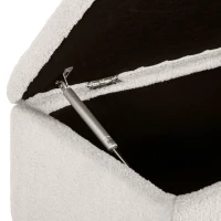 HOMCOM Panca in Stile Vintage, Panca per Scarpe, Spazio di Archiviazione Nascosto, Effetto Cachemire, Beige e Nero(m-4)