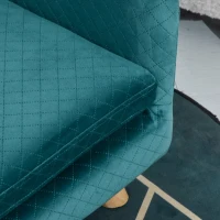 PawHut Sofá para perros cama para perros diseño escandinavo cojín mullido patas madera maciza 64x45x36 cm terciopelo Azul pato(m-5)