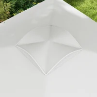 Outsunny Tonnelle Pavillon Gartenpavillon Popup-Faltzelt 3 x 3 m mit Transporttasche mit Rollen, verstellbare Höhen(m-4)