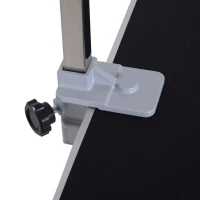 PawHut Mesa de Aseo Plegable Mesa de Corte Mesa de Cuidado para Perros Gatos Metal Negro 81x48,5x80 cm(m-5)
