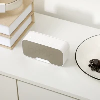 HOMCOM Mobile Portascarpe con 2 Cassetti e 2 Ante Ribaltabili con Mensola Regolabile, Maniglie in Alluminio, 80 x 30 x 91,5 cm, Naturale(m-4)