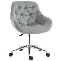 Vinsetto Silla de Oficina Sillón Ejecutivo Silla de Escritorio Silla de Ordenador Ajuste de Altura del Asiento Poliéster Espuma(m-7)