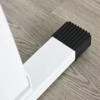 HOMCOM Bicicleta estática con Pedales de Brazos y Piernas para Sofá o Sillón con Pantalla LED, Altura e Intensidad Ajustables, Blanco, 40x42,5x100 cm(m-3)