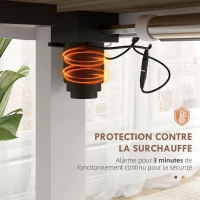 Vinsetto Scrivania Elettrica Regolabile in Altezza 72-116 cm con Funzione di Memoria, Quercia(m-4)