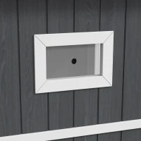 PawHut Caseta para Gatos de Exterior en Madera de 2 Niveles con Tejado de Asfalto y 4 Puertas, 60x60x90,5 cm, Gris(m-4)