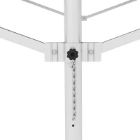 Outsunny Tenda Autoportante, Inclinabile, con Manovella, Struttura in Metallo, Resistente alle Intemperie, 4x3m, Caffè(m-4)