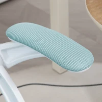 Vinsetto Bürostuhl Ergonomisch mit Netzrücken und Höhenverstellbar, 65,5x61,5x88-97,5cm, Blau(m-4)