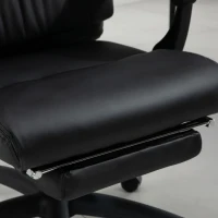 Vinsetto Silla de oficina para gerentes con masaje reposapiés + cabecera integrados respaldo reclinable altura ajustable(m-5)