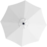 Outsunny Ersatzbezug für 3 m Sonnenschirm mit 8 Streben, UV 50+ Polyester, Creme(m-1)