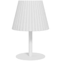 Outsunny Outdoor Solar Table Lamp, Cordless LED Desk Lamp with Rechargeable Battery, Dimming Brightness, USB(m-1)