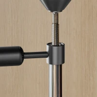 HOMCOM Sacco da Boxe Autoportante con Punching Ball e Braccio Rotante 3 in 1, Altezza Regolabile, Nero(m-3)