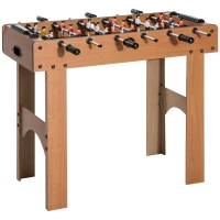 HOMCOM Baby-foot Professionnel pour Enfants et Adultes avec Barres en Bois MDF 92x46x78cm(m-6)