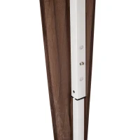 Outsunny Pérgola Carpa de Jardín Pop-up Plegable 2,4x2,4 m Acero Poliéster Saco de Transporte Chocolate(m-4)