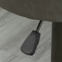 HOMCOM Ensemble 2 Tabourets de Bar Pivotants avec Repose-pieds et Hauteur Réglable, 35x36x64-85cm, Gris(m-4)