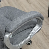 Vinsetto Silla de Oficina Silla de Trabajo Silla de Escritorio Silla Giratoria 360° Ergonómica Ajustable en Altura 64x75x111-121 cm(m-5)