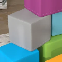 HOMCOM Juguete de trepar y gatear para niños, espuma de EPE suave, 20x20x20 cm, Multicolor, 1-3 años(m-5)