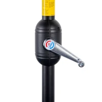 Outsunny Demi parasol - parasol de balcon 5 entretoises métal 2,3 x 1,3 x 2,49 m polyester haute densité gris(m-11)