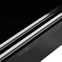 HOMCOM Armario de Oficina 2 Puertas correderas con cerradura 80x40x120 cm 2 estantes Paneles de Partículas Negro(m-5)