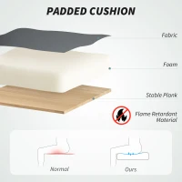 HOMCOM Executive Office Chair with 6-point Massage and Heat - Light Grey(m-6)