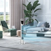 HOMCOM Ventilatore a colonna 40 W con timer, telecomando e touchscreen(m-2)