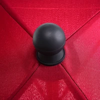 Outsunny Parasol de jardin Parasol droit rectangulaire inclinable alu métal polyester haute densité 2 x 1,3 m rouge(m-14)
