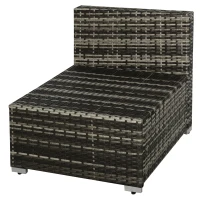 Outsunny outdoor bankstel van 5 met bijzettafel in rotan look(m-13)