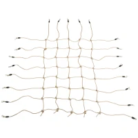 Outsunny Rete d'Arrampicata per Bambini 3-6 Anni, Rete di Protezione per Area Giochi, Percorso ad Ostacoli, 1,5 x 2 m, Marrone(m-1)