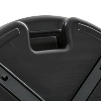 Outsunny Base para Chapéu de Sol Recarregável com Água 30kg Base Chapéu de Sol Redonda para Mastros de 38mm 48mm Metal e Plástico para Jardim Terraço Ø55x38cm Preto(m-8)