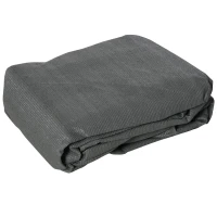 Outsunny Voile d'ombrage Triangulaire Grande Taille 5 x 5 x 5 m polyéthylène Haute densité résistant aux UV Coloris gris(m-10)