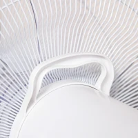 HOMCOM Staande ventilator, 3 snelheden, 3 modi, timer, afstandsbediening, 45 x 42 x 118-138 cm, zwart/wit(m-11)